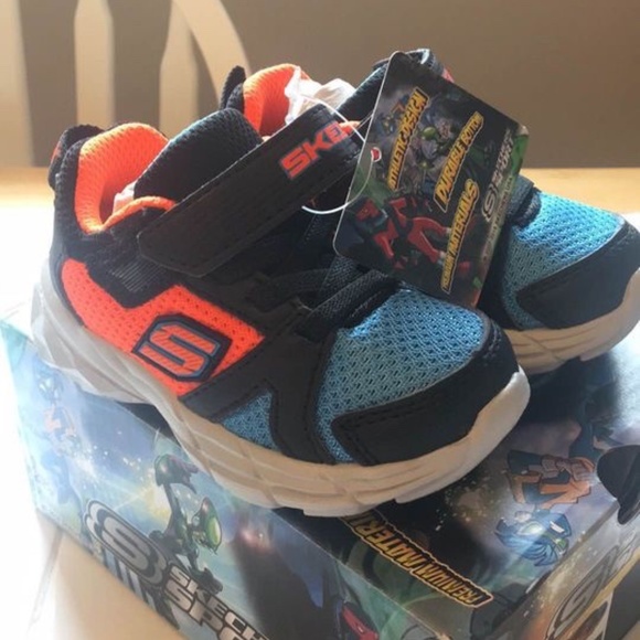 BRAND NEW boy toddler Skechers interpulse velcro shoes size 5 - Picture 5 of 5